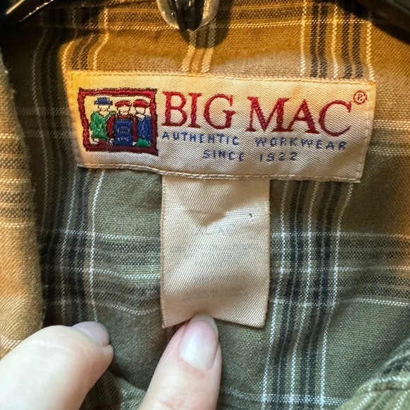 Vintage Big Mac XL Long Sleeve Plaid - Picture 4 of 4